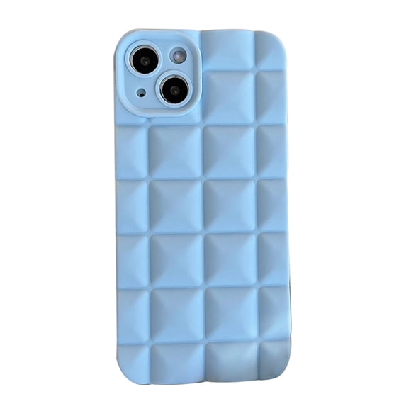 Desiderio Simple Solid Color Ice Soft, Funda protectora anticaída para teléfono celular, azul