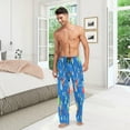 thumbnail image 7 of FREEAMG Funny Robots Pajama Pants for Men, Men's Separate Bottoms, Pure Cotton Comfortable Lounge Pants for Men（571）, 7 of 7