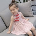thumbnail image 2 of Baby Girls Floral Chinese Cheongsam Dress Butterfly Buckle Toddler Kids Tradition Qipao, 2 of 8