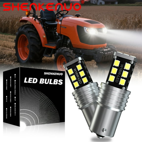 For Kubota B3200 B3300 B7410 B7510 B7610 Bulb 2X Blinding Headlight LED Bulbs US,15SMD,C108