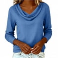 thumbnail image 6 of Sweater for Women Cowl Neck Long Sleeve Knit Casual Pullover Tops Fall Winter Trendy Comfy Sweaters, 6 of 8