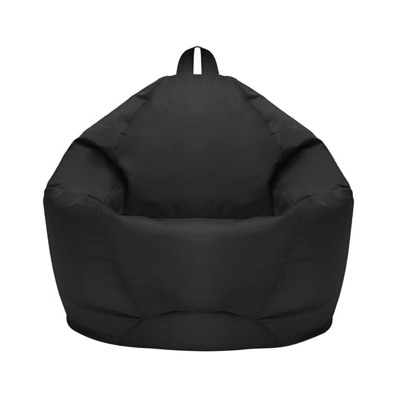 XIBUFE 2026 New Soft Bean Bag Chair for Adults (No Filler),Black Bean Bag Cover,Storage Bag Comfy Beanbag Lazy Sofa,Stuffed Animal Storage Bean Bag Chairs for Kids(27.5X31.5Inch)