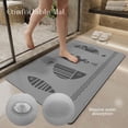 thumbnail image 4 of Weloille Bathroom Non Slip Floor Mat 1.31 x 1.97 Feet, Water Absorbent Quick Dry Soft Bath Rug, Machine Washable Stain Resistant Entrance Mat, for Shower Room Bathroom Entryway Kitchen Use, 4 of 6