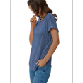 thumbnail image 2 of Women Short Sleeve Tunic Tops Blue XL, 2 of 7