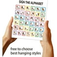 thumbnail image 3 of 1 Pc ASL Alphabet Chart Poster American ABC Sign Language Print Classroom Number Decor Educational Study Learing Decor Poster for Kindergarten Early Years School 28x35cm/11x13.7", 3 of 7