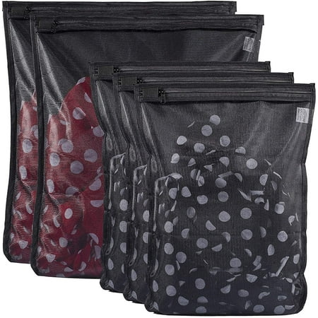 5 Pack (2 Large & 3 Medium) Delicates Laundry Bags - Protect Your Delicate Clothes - Bra Fine Mesh Wash Bag - Zippered - Ideal for Underwear  Stockings  and Sweaters