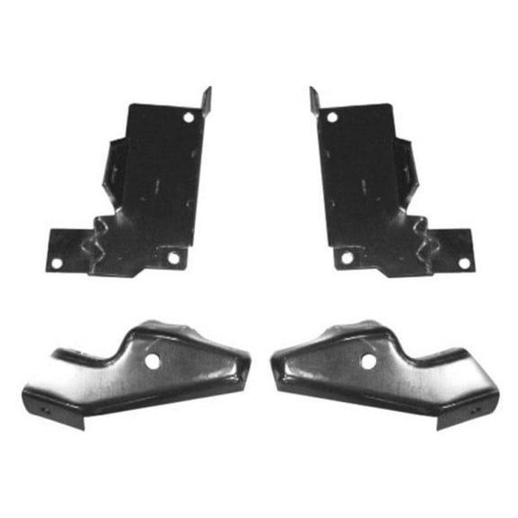 For Chevy Silverado 1500 2003 04 05 2006 Bumper Bracket | Front | 4 Piece Set | Replacement For GM1061101
