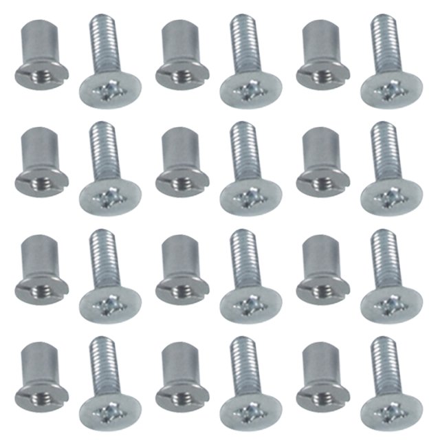 Juego Tornillos Nab HUB 24 Piezas Kit Tornillos Metal Alta Durabilidad Acero Inoxidable Fácil Instalación Juego Universal Tornillos Nab 10 5" 1 4" para 3M AMPEX TEA