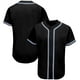 thumbnail image 2 of Camiseta de béisbol en blanco con cuello en V y botones completos para hombre o niño, uniforme de softbol transpirable, cualquier color, regalo de cumpleaños, estilo callejero de hip hop, 2 of 4