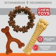 thumbnail image 2 of Nylabone Power Chew Customer Favorites Dog Chew Toy Bundle Flavor Medley, Peanut Butter, & Beef Large/Giant - Up to 50 lbs. (3 Count), 2 of 8
