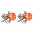 thumbnail image 1 of Rdeghly Napkin Holder,2Pcs Innovative Napkin Buckle Simulation Flower Napkin loop Holder for Hotel Restaurant,Napkin Ring, 1 of 8