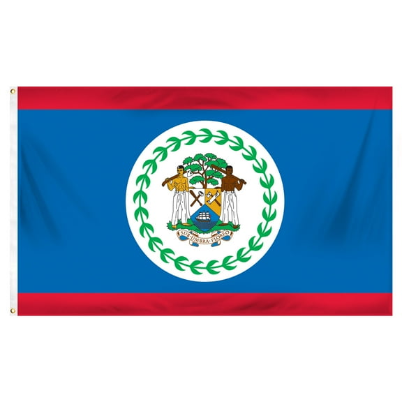 Belize 3ft x 5ft Printed Polyester Flag