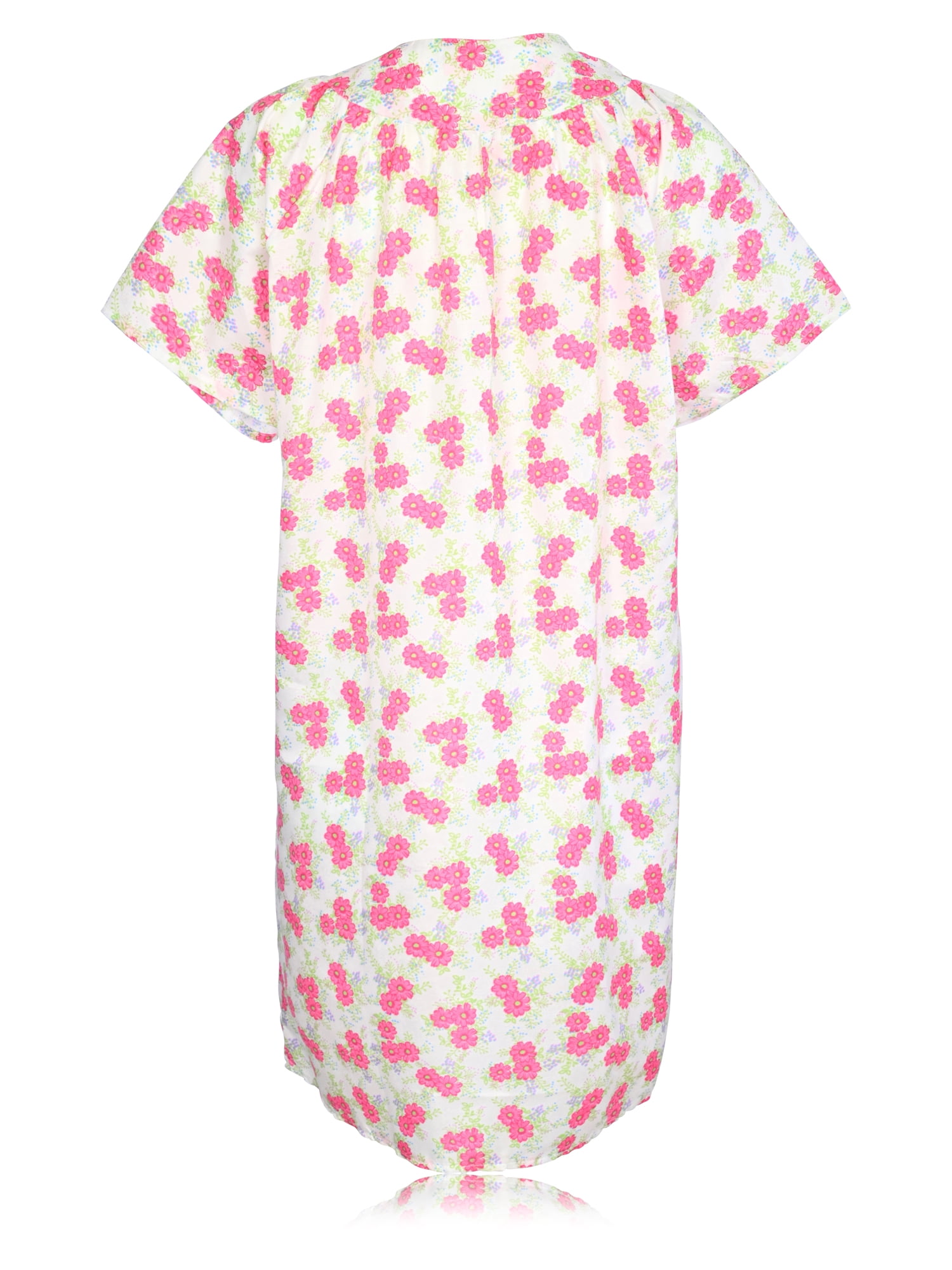 House Dresses for Women with Pockets - Lightweight Breathable Short Sleeve Muumuu & Nightgowns - Snap Front Housecoat and Dusters for Women