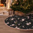 thumbnail image 5 of Rateoe Flowers Pattern Christmas Tree Skirt with Ties , Christmas Tree Decorations, Farmhouse Christmas Decor Xmas Holiday Decorations-30", 5 of 6