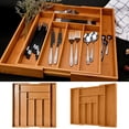 thumbnail image 3 of Organizador de cubiertos extensible ajustable Bandeja de cajón Separador de almacenamiento de vajilla de cocina para cocina Organizador de cubiertos BLESIY Organizador de cubiertos, 3 of 8