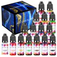 thumbnail image 2 of LETIGO Epoxy Resin Pigment - 16 Colors 3D Liquid UV Resin Coloring Dye Colorant Pigment Mix Color DIY Set for Art, Paint, Crafts - 0.35oz Each, 2 of 7