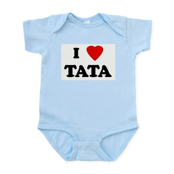 CafePress - I Love TATA Infant Bodysuit - Baby Light Bodysuit, Size Newborn - 24 Months