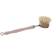 Long Handled Dishwashing Brush With Wooden Round Head, Oil-free Kitchen Cleaning Supplies, Dirty Hands, Not Hurt Hands,23.5cm,55g Garispace