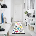thumbnail image 4 of Yayeee Runner Rug for Bedroom 2'x6' Machine Washable Hallway Non Slip Mat, Colorful Triangles, 4 of 8