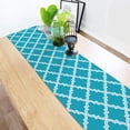 thumbnail image 4 of Blue Moroccan Geometric Checks Printed Table Runner Christmas Decorations for Home Table Runners for Wedding Party Home Decor, 4 of 5