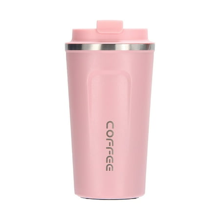 

Hilingoto Kitchen Cups Stainless Steel Double-Layer Thermos Cup Travel Mug Insulated Coffee Cup with Leakproof Lid Vacuum Insulation Stainless Steel for Hot And Cold Water Coffee And Tea 510Ml