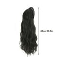 thumbnail image 3 of Peluca de 66 cm de largo con rizos, postizo, diadema, accesorios para el cabello con trenza, peluca sintética, rizos naturales, postizo de cabello natural, media peluca con bandas, 3 of 5