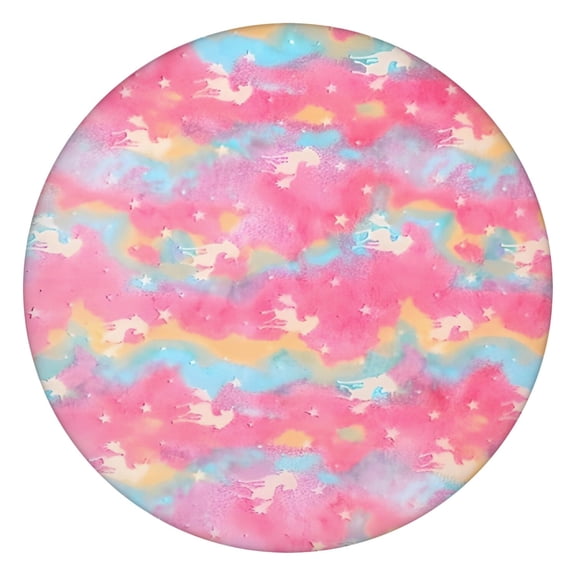 Pink Tie Dye Pattern Round Fitted Tablecloth with Elastic Edge,Dining Table Cover Waterproof,Outdoor Round Tablecloth for Camping,Dining,Indoor and Outdoor