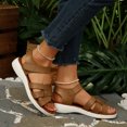 thumbnail image 6 of hopeusnice Women's Sandal Plus Size Available Thick Sole Comfortable Wear Fashionable Design For Various Foot Sizes Khaki 43, 6 of 9