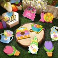 thumbnail image 2 of 36 Piezas Adornos de Flores de Primavera Adornos de Árbol de Primavera Adornos Colgantes de Tulipán de Madera de Pascua Decoraciones de Gnomo de Primavera para el Hogar Adorno de Flores Colo, 2 of 4