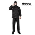 thumbnail image 1 of Chaqueta de lluvia impermeable para motocicleta, ropa de lluvia de cobertura de cuerpo completo de ciclismo grueso de doble capa para hombres, negro, xxxL kenally HA6115-06B, 1 of 6