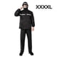 thumbnail image 1 of Chaqueta de lluvia impermeable para motocicleta, ropa de lluvia de cobertura de cuerpo completo de ciclismo grueso de doble capa para hombres, negro, xxxL Inevent HA6115-06B, 1 of 6