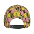 thumbnail image 6 of Daiia Tulips Flowers print Baseball Cap Men Women Golf Dad Hat Adjustable Original Classic Low Profile Hat Unconstructed Plain Cap, 6 of 9