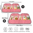 thumbnail image 3 of Uemuo Cute Cat Pattern Accordion Car Windshield Sun Shade, Foldable Reflective Sun Visor for Car, Reflector Windshield Sunshade-, 3 of 7