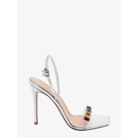 

Gianvito Rossi Woman Ribbon Candy Woman Silver Sandals