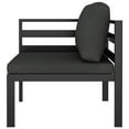 thumbnail image 6 of vidaXL 9 Piece Patio Lounge Set with Cushions Aluminum Anthracite, 6 of 8