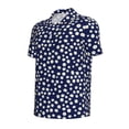 thumbnail image 3 of Daiia Daisies Flowers Pattern Men’s Polo Shirts,Solid Deck Shirt,Classic Fit, Breathable Cotton Polo for Casual and Sport Wear-X-Large, 3 of 9