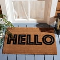 thumbnail image 2 of Safavieh HELLO Classic Door Mat Area Rug, Natural, 1'11" x 3', 2 of 6