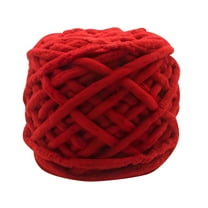 PALINO Bulky Chunky Blanket Yarn Hand Knitting Yarn DIY Crochet Thread For Hat Scarf Blanket(Red)