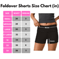 thumbnail image 6 of Sweet Hearts 3-Pack Womens Shorts- Foldover Biker Shorts for Women High Waisted Black Shorts Casual Summer Womens Clothes Plus Size, 6 of 6