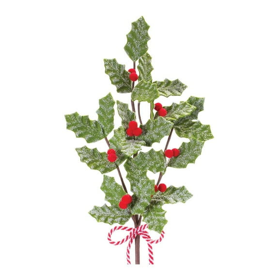 Melrose Set of 6 Holly Berry Artificial Christmas Sprays 22.5"