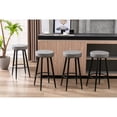 thumbnail image 5 of Syngar Bar Stools Set Of 2, Modern Bar Stools with Paper Rope Woven Seat, Indoor Backless Counter Height Bar Stools with Metal Leg and Footrest, Bar Height Stools for Kitchen, Cafe, living Room, 5 of 10
