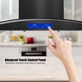 thumbnail image 6 of JOEAONZ New 30 inch Wall Mount Range Hood 900CFM Stainless Touch Panel with Led Lights 110V, 6 of 10