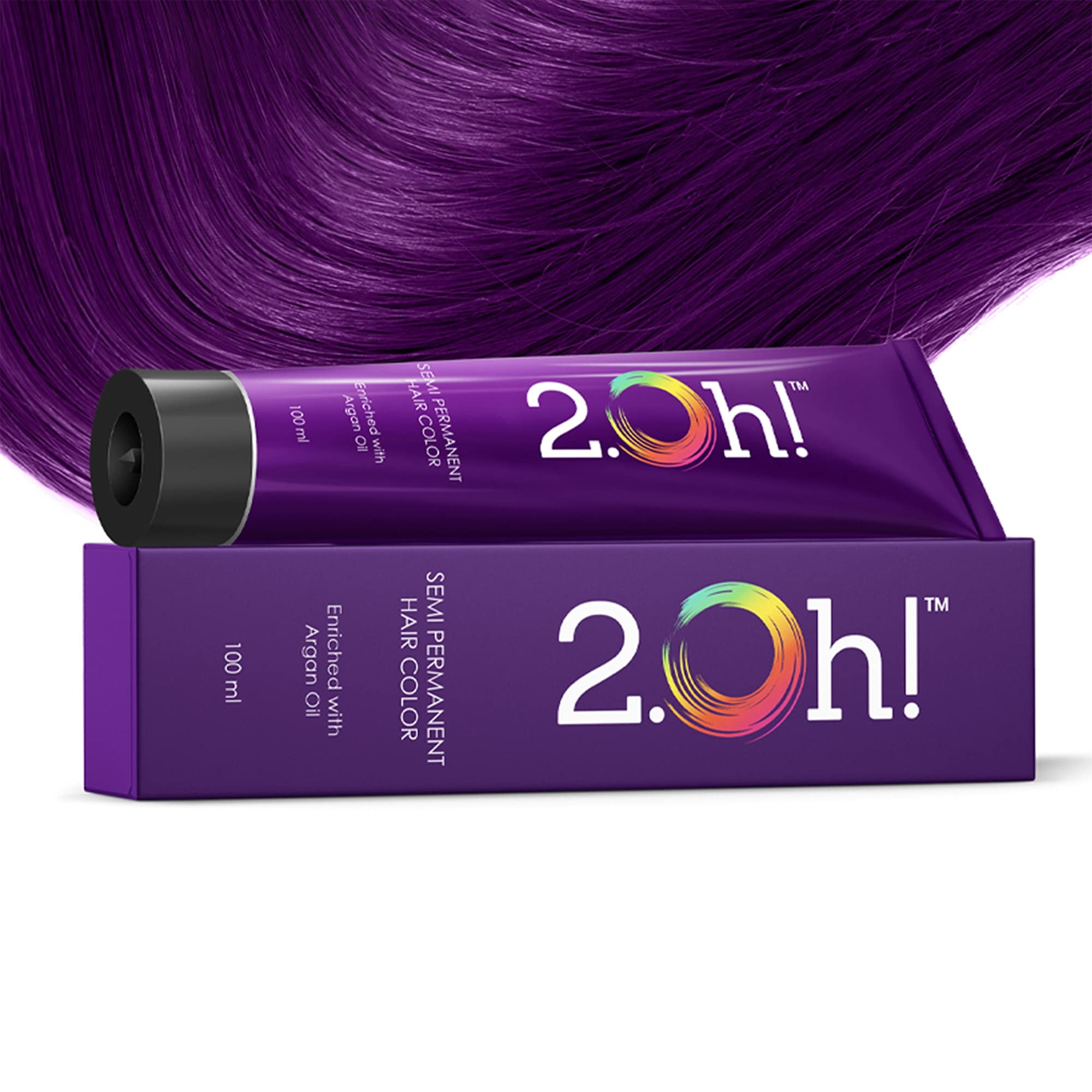 2.Oh! Violet Semi Permanent Hair Color, AmmoniaFree, Temporary hair