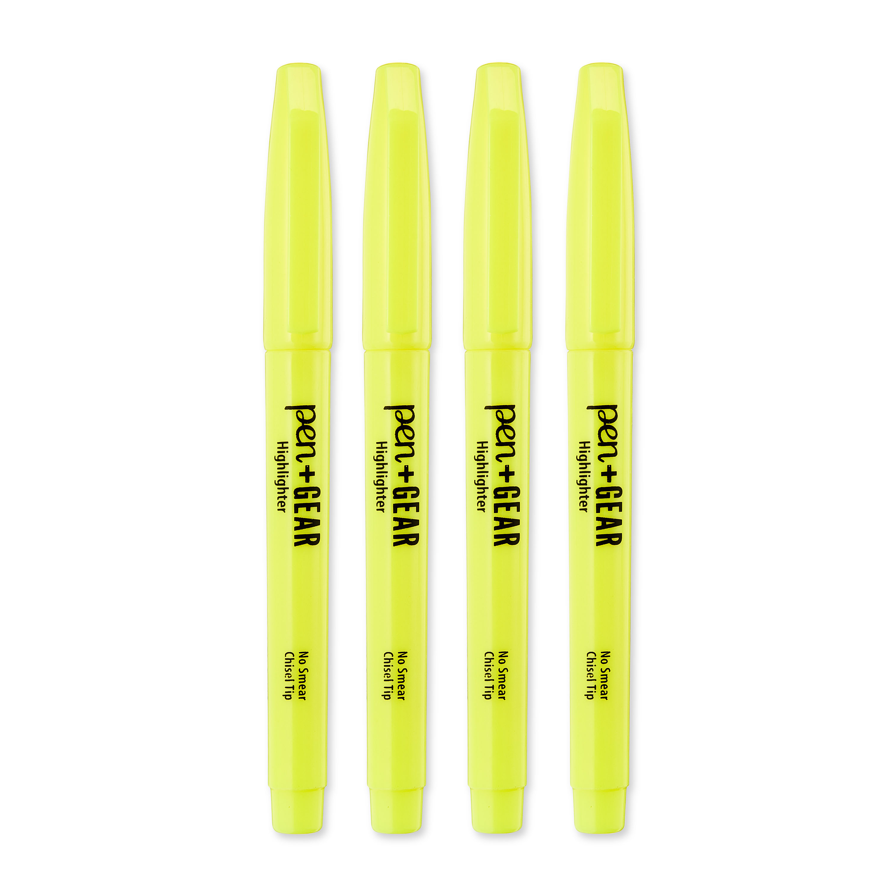 Resaltador de bolsillo Pen+Gear, punta cincel, amarillo, 2 piezas 5