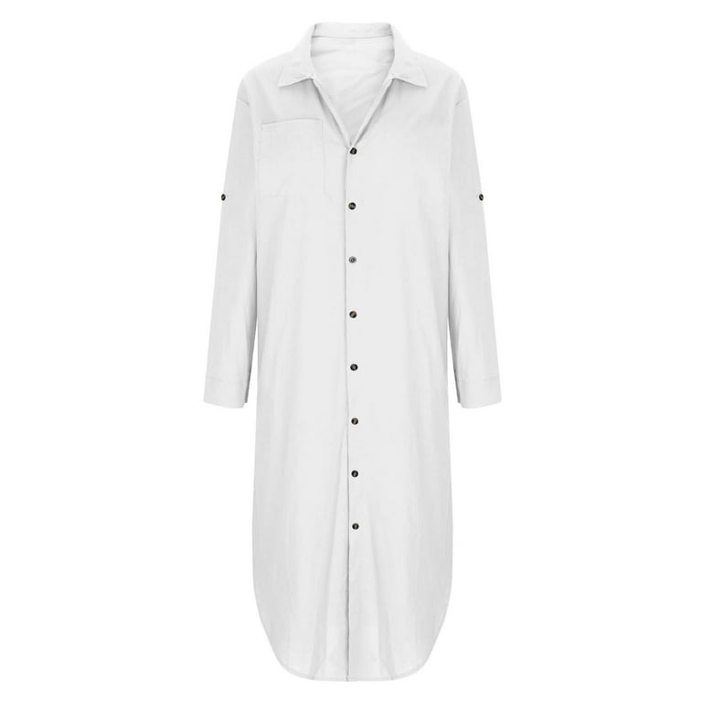 Einccm Dress for Women, Elegant Long Sleeve Linen Button Front Casual Dress, Perfect for Fall, Daily Wear, Party, Work or Date Night, Lightweight and Einccm Dress for Women, Elegant Long Sleeve Linen Button Front Casual Dress, Perfect for Fall, Daily Wear, Party, Work or Date Night, Lightweight and