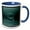 Blue/White, variant on 3drose, Cap with Tassel 2011 Green, 15oz Two-tone Yellow Mug