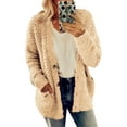 thumbnail image 1 of TWZH Women Winter Cardigan Open Front Pockets Button Down Knit Sweater Coat, 1 of 2