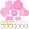 thumbnail image 3 of 1 Ensemble de Moules en Silicone Flexibles pour Porte-Clés Moules Portables pour Porte-Clés Anneaux de Clés Moules pour Artisanat, 3 of 8