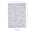 thumbnail image 3 of Contemporary Home Living 3' x 5' Horizontal Patchwork Area Throw Rug - Gray and Cream, 3 of 8