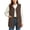 Brown, variant on XRoczxe Women's Sherpa Fleece Vest, Button Down Sleeveless Warm Coat with Pockets, Casual Soft Fuzzy Outerwear for Fall Winter Layering & Daily Wear